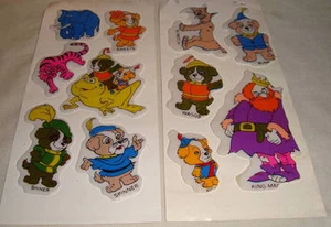 VINTAGE BIZKITTS PUFFY STICKERS LOT RARE HANNA BARBERA CARTOON - Picture 1 of 1