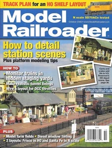 Model Railroader Oct.2009 Train Station Scenes Staging Yards HO Shelf Layout - Picture 1 of 6