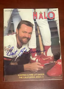 BERT BLYLEVEN Autographed California Angels Halo 1989 Program Tristar Signed ✍🏻 - Picture 1 of 5