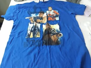 Herren Star Wars T-Shirt Blau Gr. L Rundhals Wookie Skywalker B2-153/155 - Bild 1 von 5