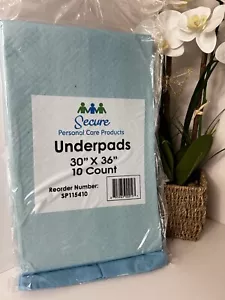 Secure Personal Care Underpads 30 x 36 Inch 100 Count - Picture 1 of 5