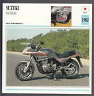 1982 Suzuki 650 Xn 85 Bike Japan Motorcycle Photo Spec Sheet Info Stat Card