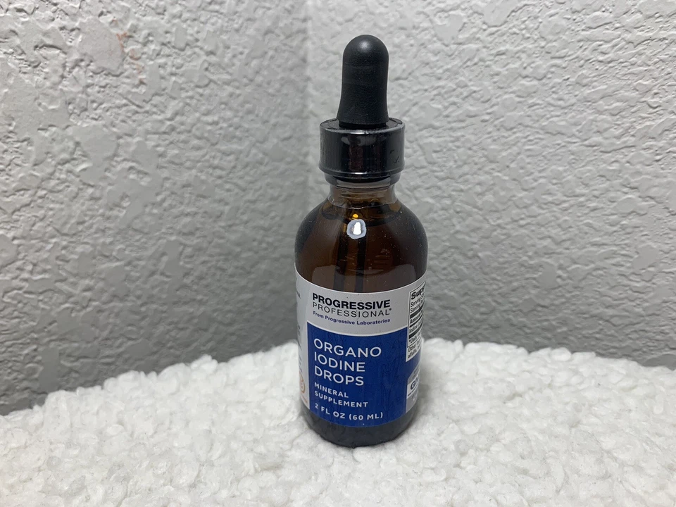 Gotas de yodo orgánico profesional progresivo 2 fl. oz. ~ Función tiroidea ~ Foto 1 de 4