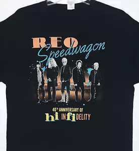 T-Shirt REO Speedwagon Concert Tour Band Taglia XL Ciao Infedeltà 40° Anniversario - Foto 1 di 5