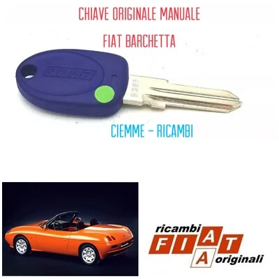 FIAT BARCHETTA 1.8 16V CHIAVE ORIGINALE MANUALE DA INTAGLIARE  1994-2000 - Imagen 1 de 4