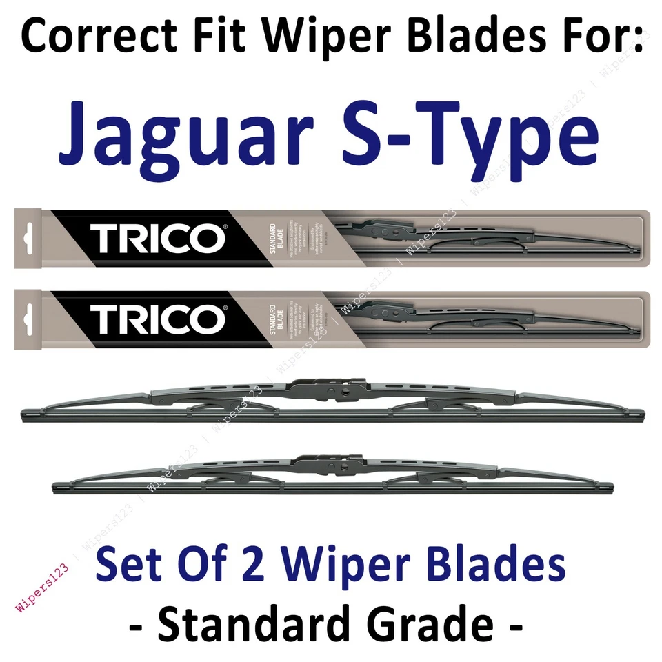 Wiper Blades 2-Pack Standard - fit 2002-2003 Jaguar S-Type - 30240/190 - Image 1 of 1