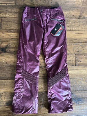 Новый с Ярлыками Spyder рубиновый лыж снега брюки в бордовый, размер 10 - Изображение 1 из 4