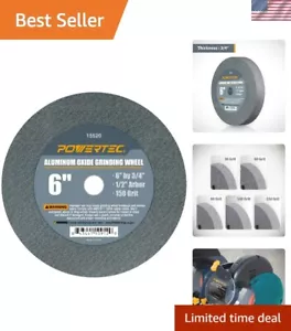 6-Inch Bench Grinder Wheel, 150 Grit Aluminum Oxide, Sharpening & Shaping Tool - Picture 1 of 6