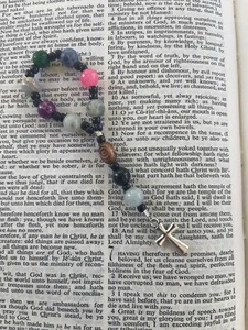 Protestant Pocket Prayer beads, Prayer Tools, Rosary, Episcopal Anglican gifts - Picture 1 of 6
