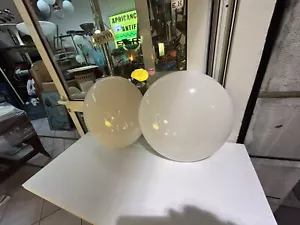 PAIR OF CEILING LAMPS 70s GUZZINI ITALIAN DESIGN METHACRYLATE WALL LAMPS - Picture 1 of 22