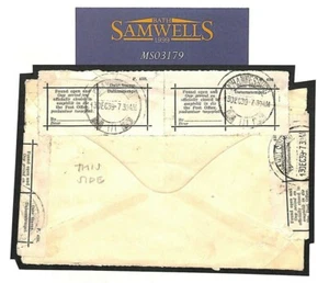 Copertina SUD AFRICA DANNEGGIATA APERTA copertina etichetta samwells-covers] 1939 MS3179 - Foto 1 di 6