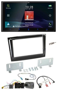 JVC USB Bluetooth 2DIN DAB Lenkrad Autoradio für Fiat Doblo ab 15 piano schwarz - Bild 1 von 11