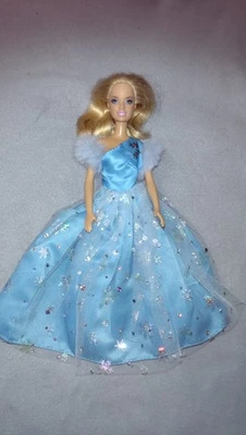 Barbie Kleid Schneeflocke Weihnachtskleid Winter Prinzessin Ballkleid Holiday 21 - Bild 1 von 4