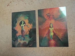 BORIS VALLEJO CHROMIUM CHASE CARD # C1 & C2 Lot - Picture 1 of 3
