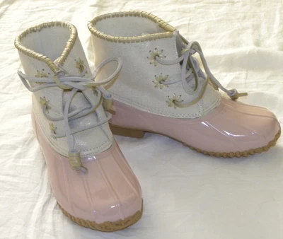 Womens JACK RODGERS  Pink Chloe Rubber Rain Duck Boots Size 6 NEW - Image 1 of 4