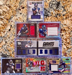 L-O-T OF 7 Rueben Randle Game Used Jersey Patch Booklet New York Giants RC Relic - Picture 1 of 2