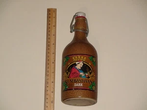 St. Sebastiaan Dark EMPTY Stoneware 16oz Bottle Belgian Ale - Picture 1 of 7