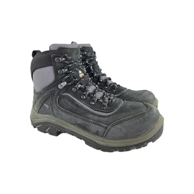 Red Wing女式靴子US 7 D黑色皮革系带工作钢头鞋3542 — 第 1/4 张图片