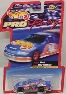 Vintage TEAM HOT WHEELS 1997 Edition Pro Racing NASCAR #91 Mike Wallace Spam NIP - Picture 1 of 4