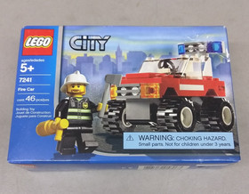 LEGO City 7241 Fire Car NEW! Chief Fireman Jeep Truck SUV Town