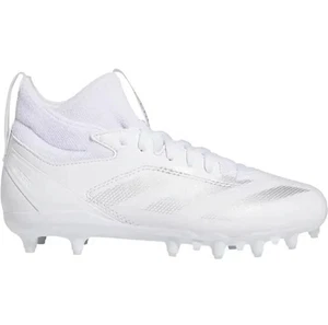 NEW! Adidas Adizero Impact.2 K Football Cleats Size 5 White/ Silver IF2520 - Picture 1 of 5