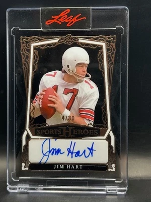 Jim Hart Auto 2025 Leaf Sports Heros 4/30 - Image 1 of 2