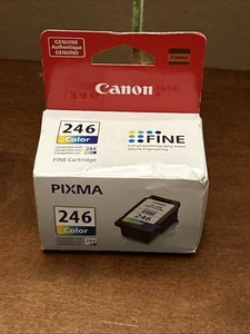 Genuine OEM Canon Pixma 246 Color Fine Ink Cartridges-New Sealed-244 compatible - Picture 1 of 6