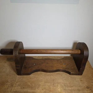 Vintage Wood Paper Towel Holder -Rustic Farmhouse Decor - Picture 1 of 9