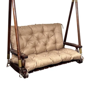 Porch Swing Cushions: 2-3 Seater Outdoor Waterproof Swing Cushions with Ties ... - Picture 1 of 14