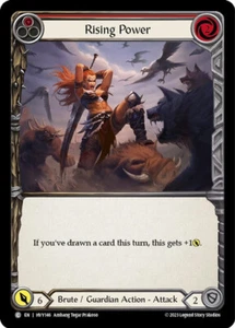 Rising Power (Red) Common Heavy Hitters Flesh and blood TCG NM - Picture 1 of 1