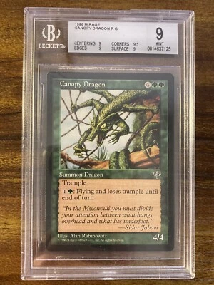 MTG🐉CANOPY DRAGON🐉Mirage BGS QUAD 9’s+ MINT RARE 1996 Reserve List LOW POP ! - Image 1 of 4