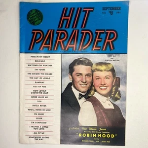 Hit Parader Songs Magazine Vintage Robin Hood Disney Doris Day Gordon Macrae - Picture 1 of 4