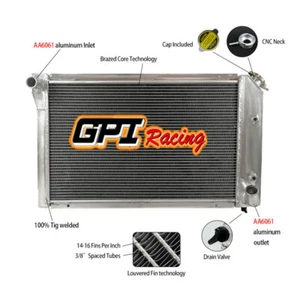 Aluminum Radiator FOR Chevy Corvette C3 5.7L/5.0L 305/350 V8 1977-1982 1981 AUTO - Picture 1 of 5