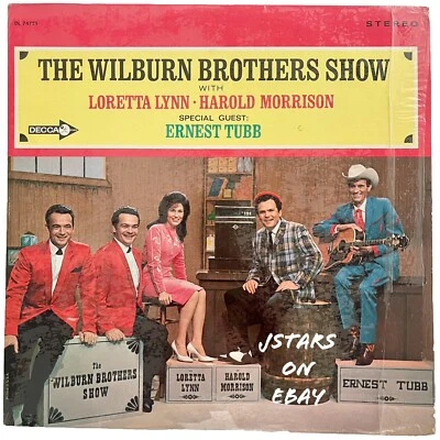 1965 THE WILBURN BROTHERS SHOW LORETTA LYNN ERNEST TUBB LP RECORD ALBUM DECCA - Image 1 of 4