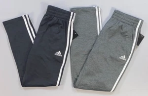 NEW Boy's Youth adidas 3 Stripe Polyester Athletic Sweat Pants - Picture 1 of 5