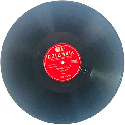 Floyd Tillman - Houston Waltz / Westphalia Waltz - Columbia Record 38086 - 10" - Image 1 of 4