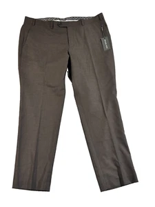 Michael Kors Dress Pants Mens 38 x 29 Brown Wrinkle Free Comfort Stretch NEW - Picture 1 of 4