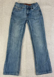 Rock & Roll Jeans Boy's 12 (24x28) BB Gun Regular Fit Boot Cut Blue Distressed - Picture 1 of 13