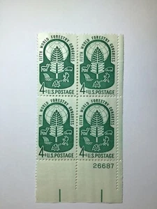 US 4 Cent World Forestry Conference 1959, Scott #1156, block Of 4, MNH/OG/VF. - Picture 1 of 1