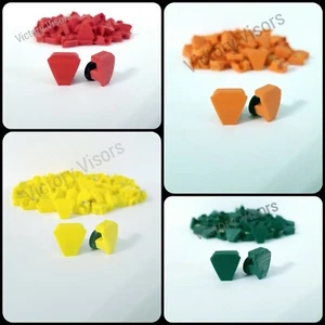 UA Mini Fußball Visier Clips. Bulk Variety Pack. 10 FARBEN ENTHALTEN. 10 Sets! - Bild 1 von 11