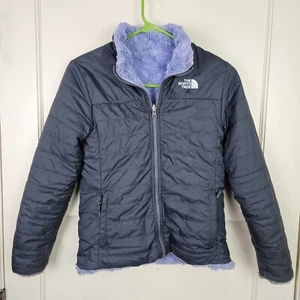 The North Face Wendejacke Mossbud Swirl grau lila Mädchen Größe: M 10/12 - Bild 1 von 5