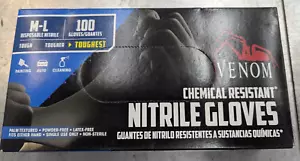 Venom chemikalienbeständige härteste Nitril Industriehandschuhe Medium - Large 100 Ct - Bild 1 von 6