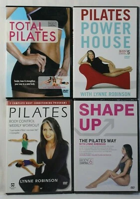 NEW 4 Lynne Robinson DVD lot  Pilates Power House Shape Up Way Body Control 5 6 - Image 1 of 4