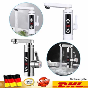 Elektrische Wasserhahn Sofort Heizung LED Durchlauferhitzer Armatur 3000W 25-60℃ - Bild 1 von 33