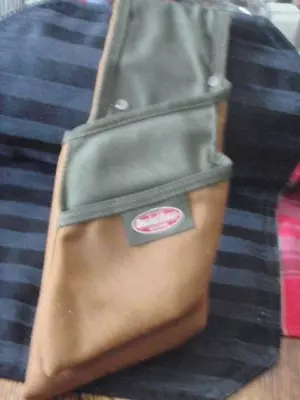 BUCKET BOSS TOOL POUCH NEW NO TAGS 2 POCKET POLY BROWN BELT LOOP PORTABLE PRODCT - Image 1 of 4