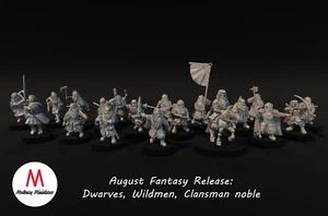 Dwarves of the Saphire Ridges & Varjags Medbury Minis, 3d print, NEW MINIS ADDED - Picture 1 of 70