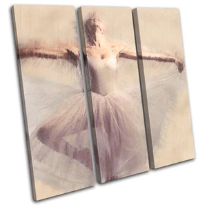 Ballerina Painted Look Performing CANVAS WALL ART Picture Print VA - Picture 1 of 1