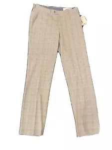 Lauren Ralph Lauren Mens Classic-Fit UltraFlex Pant Light Grey Plaid 34W X 34L - Picture 1 of 5
