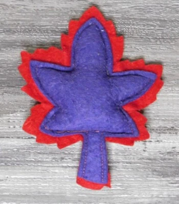Vintage Folk Art Felt Canadian Maple Leaf Hand Sewn Primitive Decor🍁 - Image 1 of 2