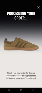 JJJJound adidas Originals Samba Tobacco Mesa Gum ID8709 US Men's 8 Confirmed - Picture 1 of 5